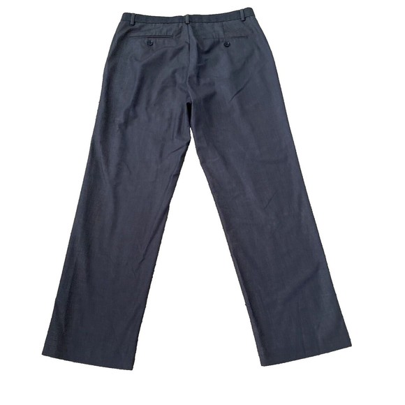 Calvin Klein Dress Pants Mens Size 32x30 Gray Flat Front Polyester Blend - Picture 7 of 10